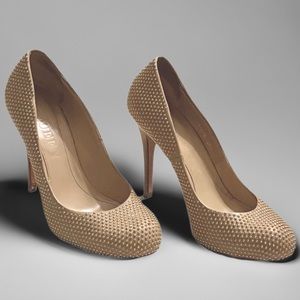 Alexander McQueen Nude Studded Heels Size 7.5 👠